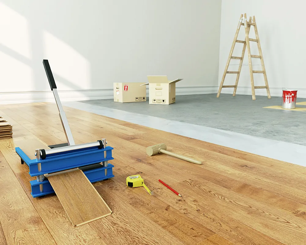 DIMA Parkett - Laminat verlegen - Prozess