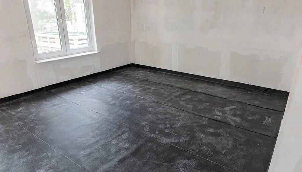 DIMA Parkett - Holzboden-Untergrund vorbereiten. Feuchtigkeitssperre und Trittschalldämmung