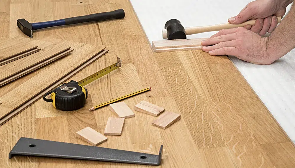 DIMA Parkett - Laminat reparieren - Prozess